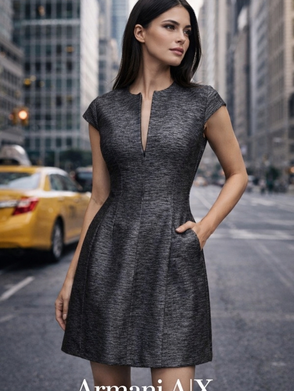 Armani A/X Dueling zippers lbdress 4